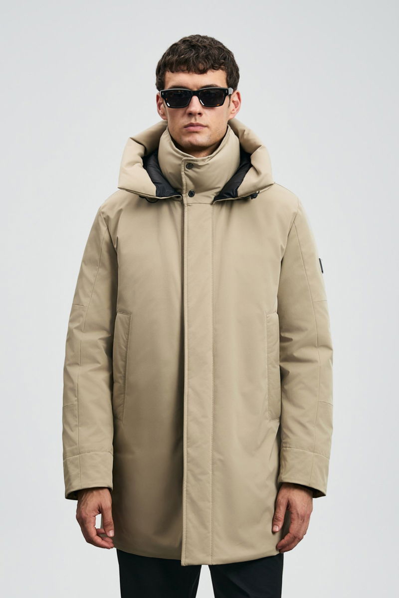 Lufian Erkek Donald Kaz Tüyü Mont 112120257 Bej - 3