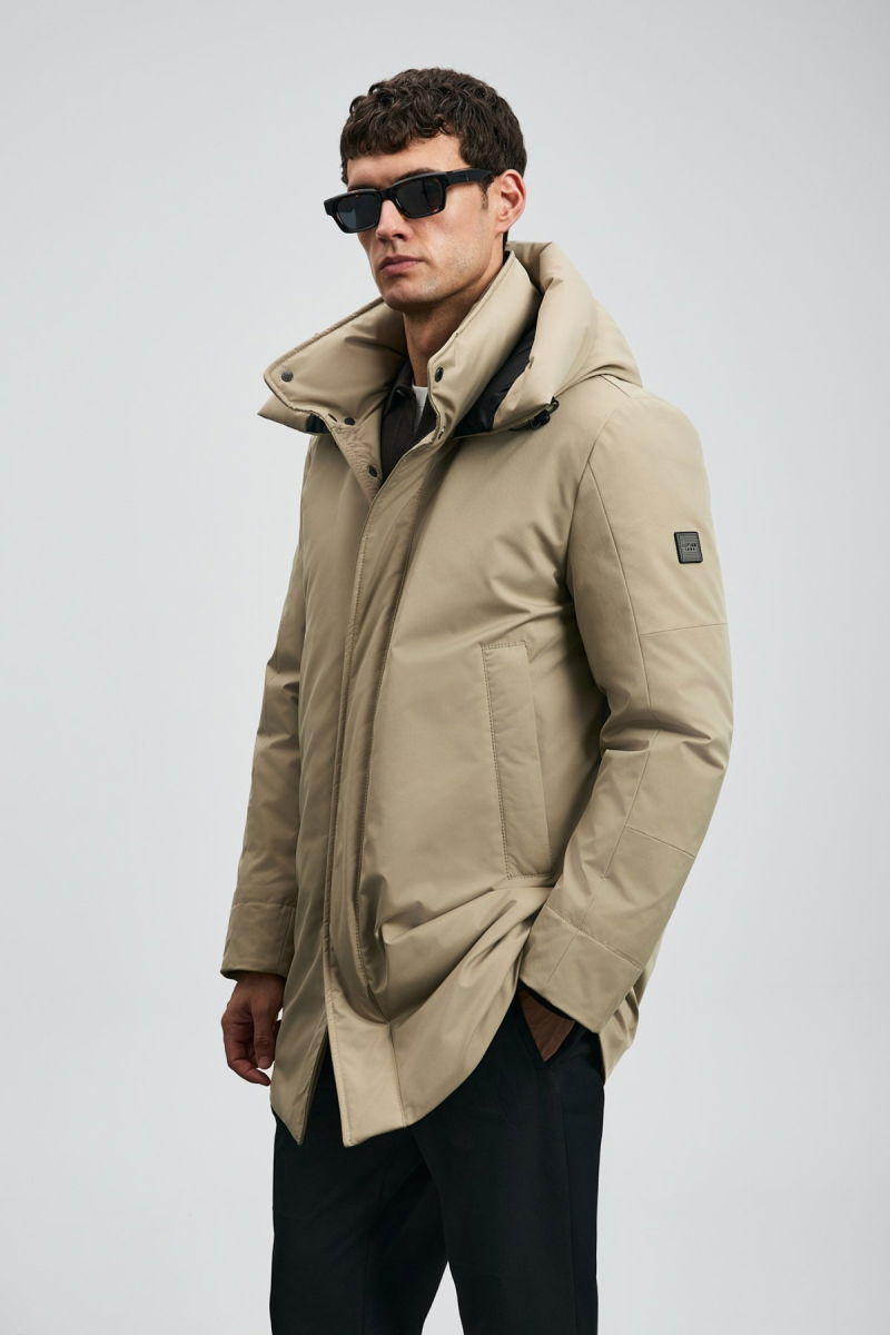 Lufian Erkek Donald Kaz Tüyü Mont 112120257 Bej - 4