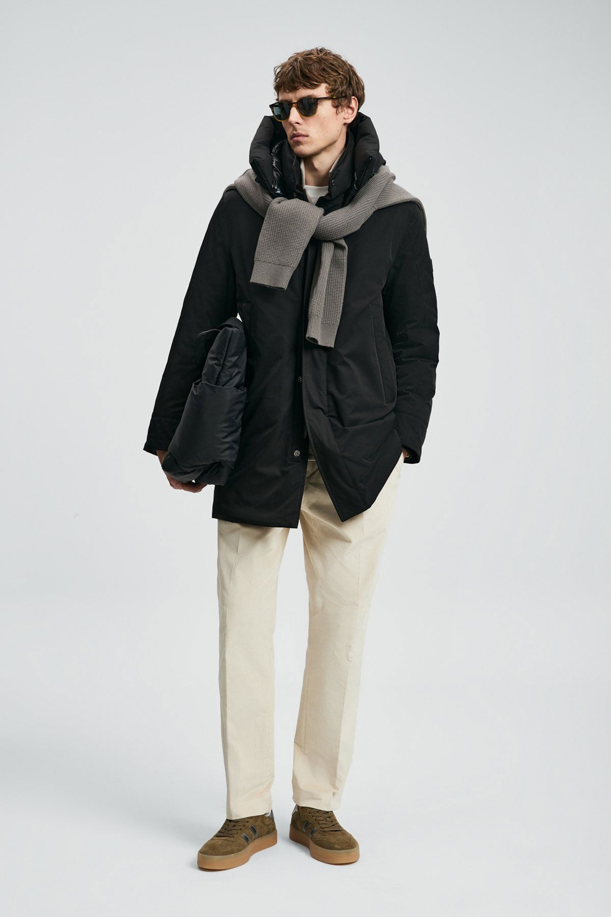 Lufian Erkek Donald Kaz Tüyü Mont 112120257 Siyah - 1