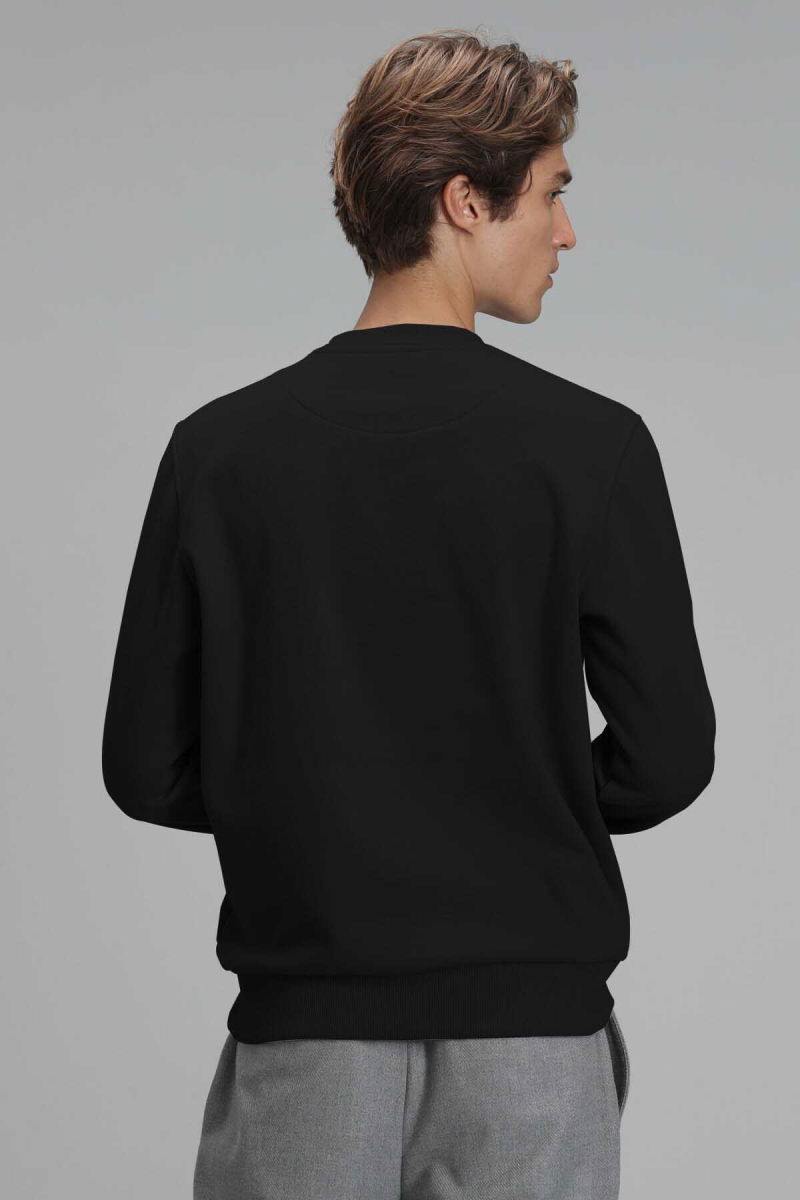 Lufian Erkek Donovan Sweatshirt 627112030078 Siyah - 6