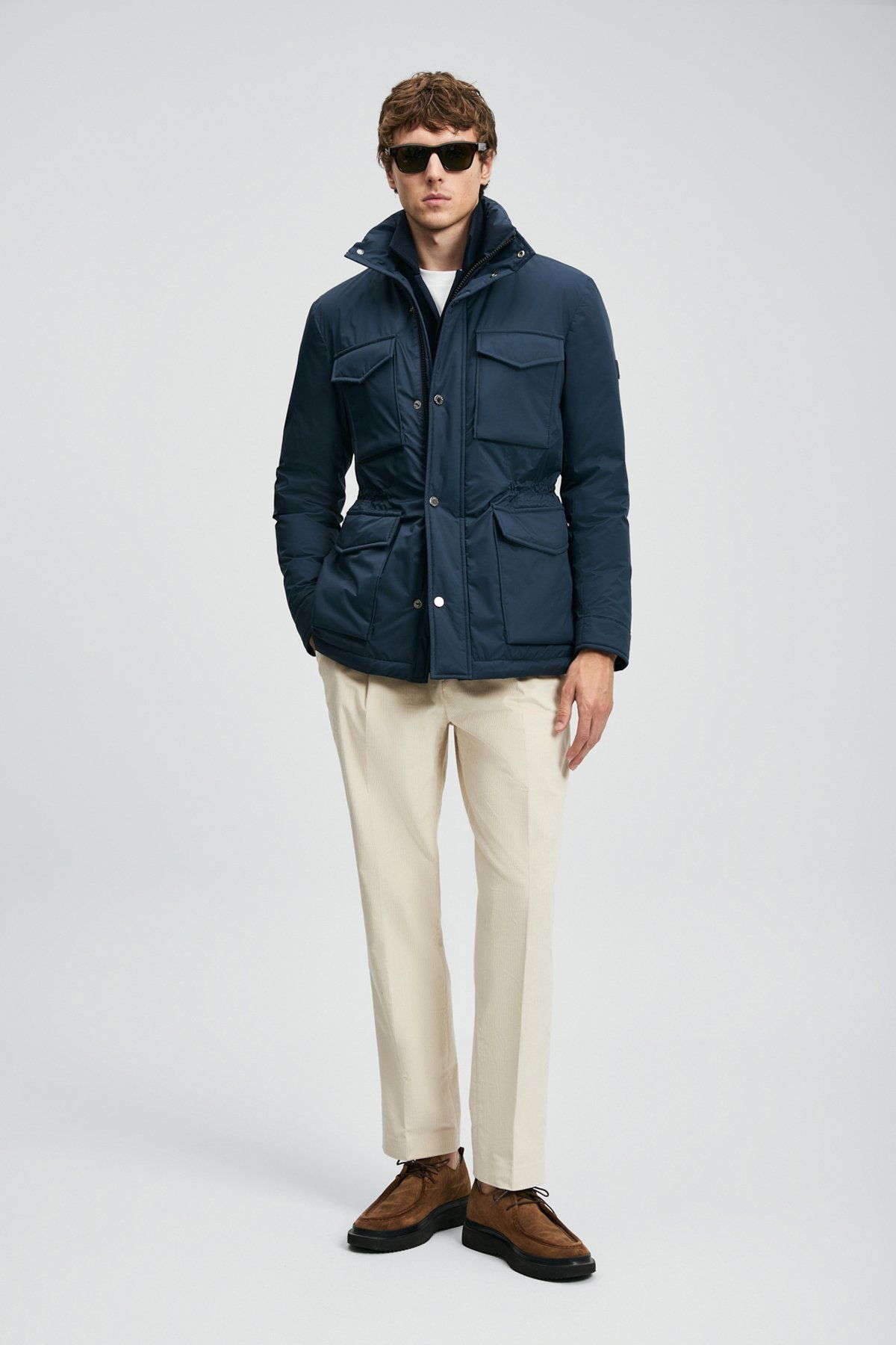 Lufian Erkek Edgar Kaz Tüyü Mont 112120254 Lacivert - 1