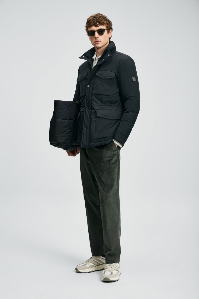 Lufian Erkek Edgar Kaz Tüyü Mont 112120254 Siyah - 2