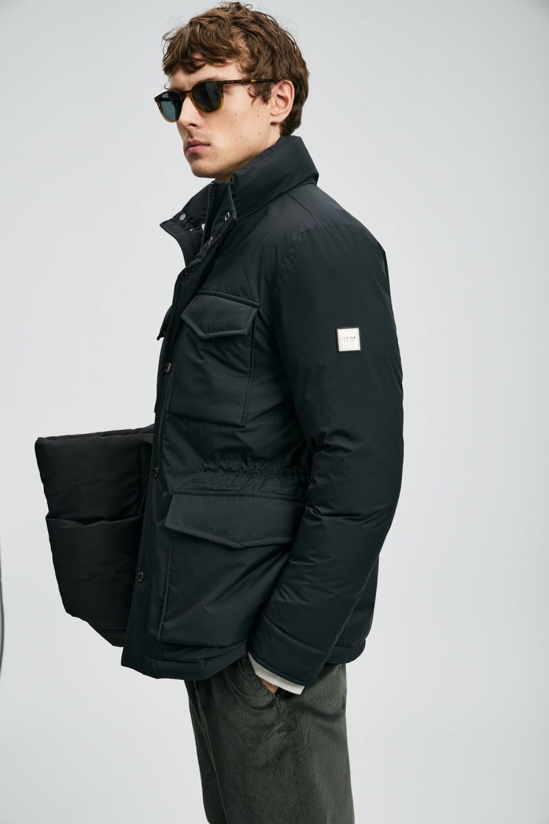 Lufian Erkek Edgar Kaz Tüyü Mont 112120254 Siyah - 3