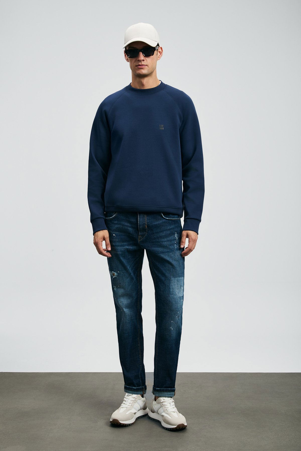 Lufian Erkek Edgar Spor Slim Fit Jean Pantolon 112200229 Mavi - 3