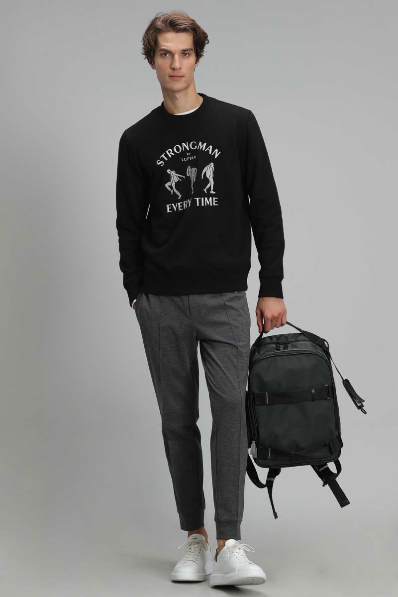 Lufian Erkek Edwın Sweatshirt 627112030076 Siyah - 2