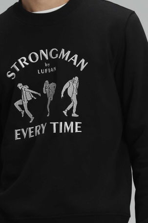 Lufian Erkek Edwın Sweatshirt 627112030076 Siyah - 3