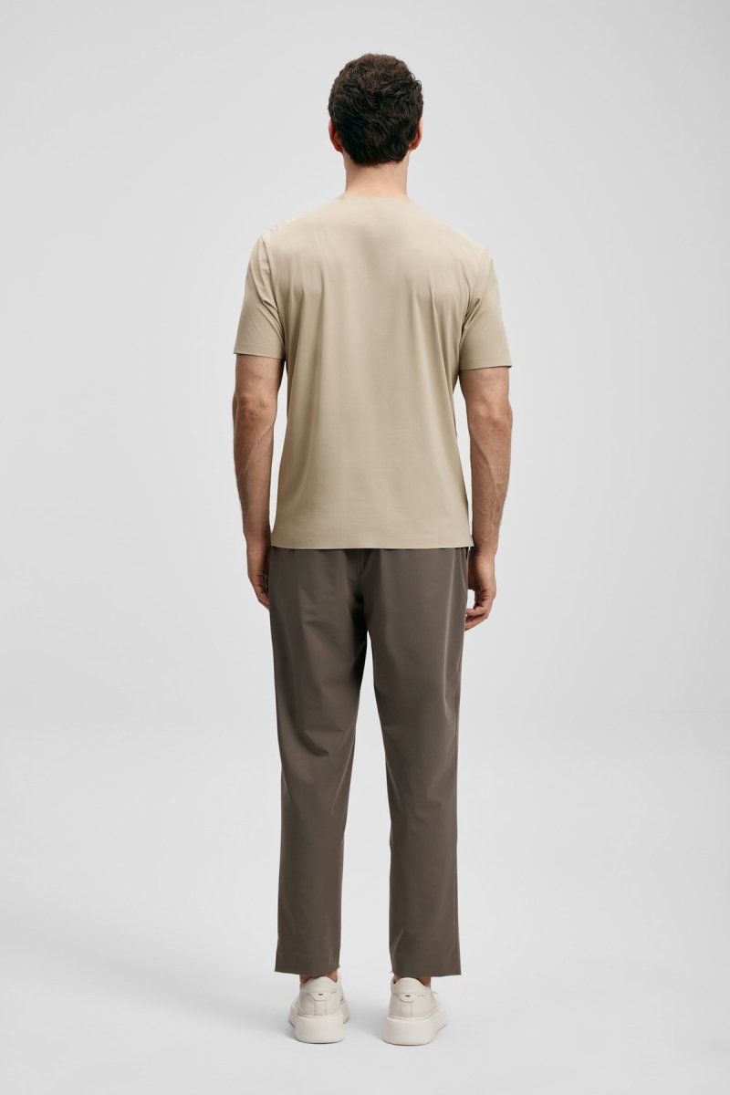 Lufian Erkek Eron Smart Chino Slim Fit Pantolon 111190360 Kum - 4