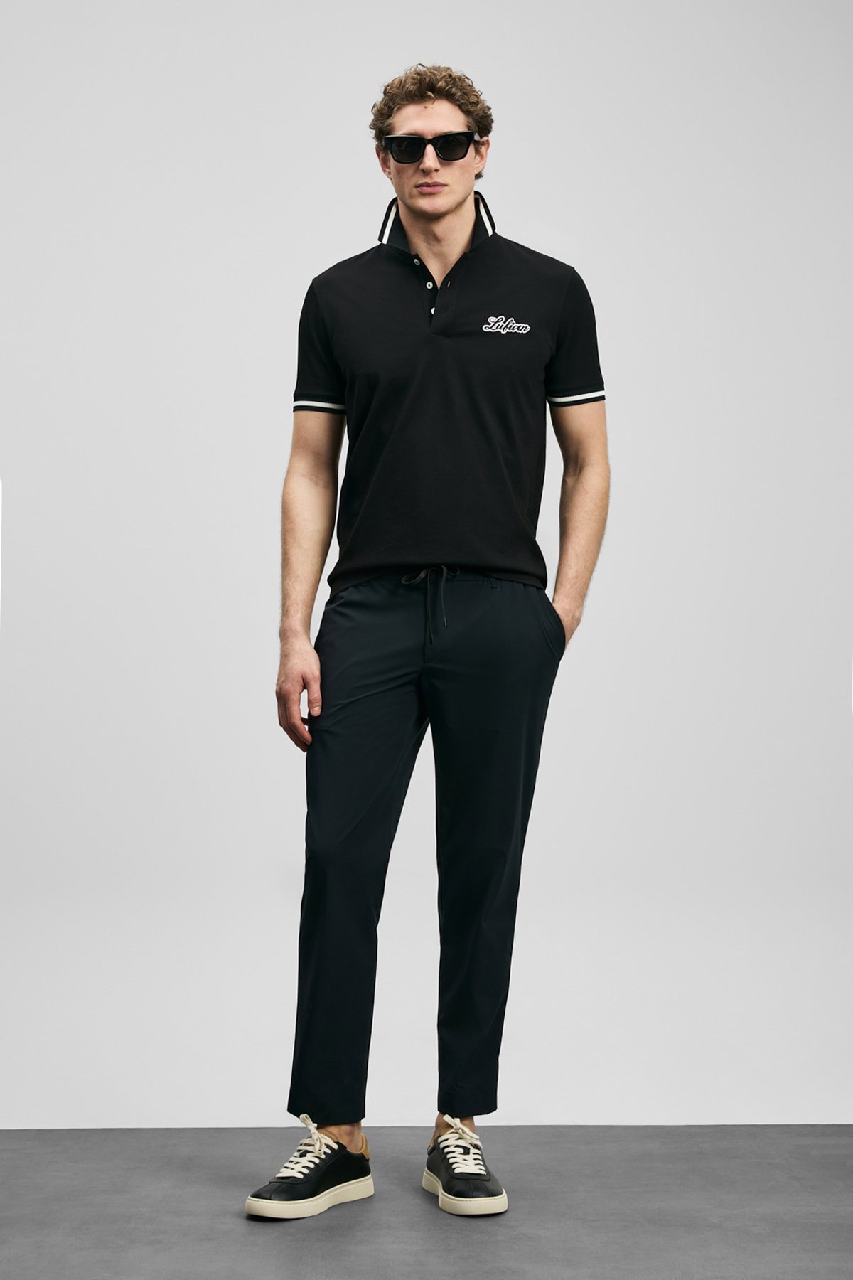 Lufian Erkek Eron Smart Chino Slim Fit Pantolon 111190360 Siyah - 1