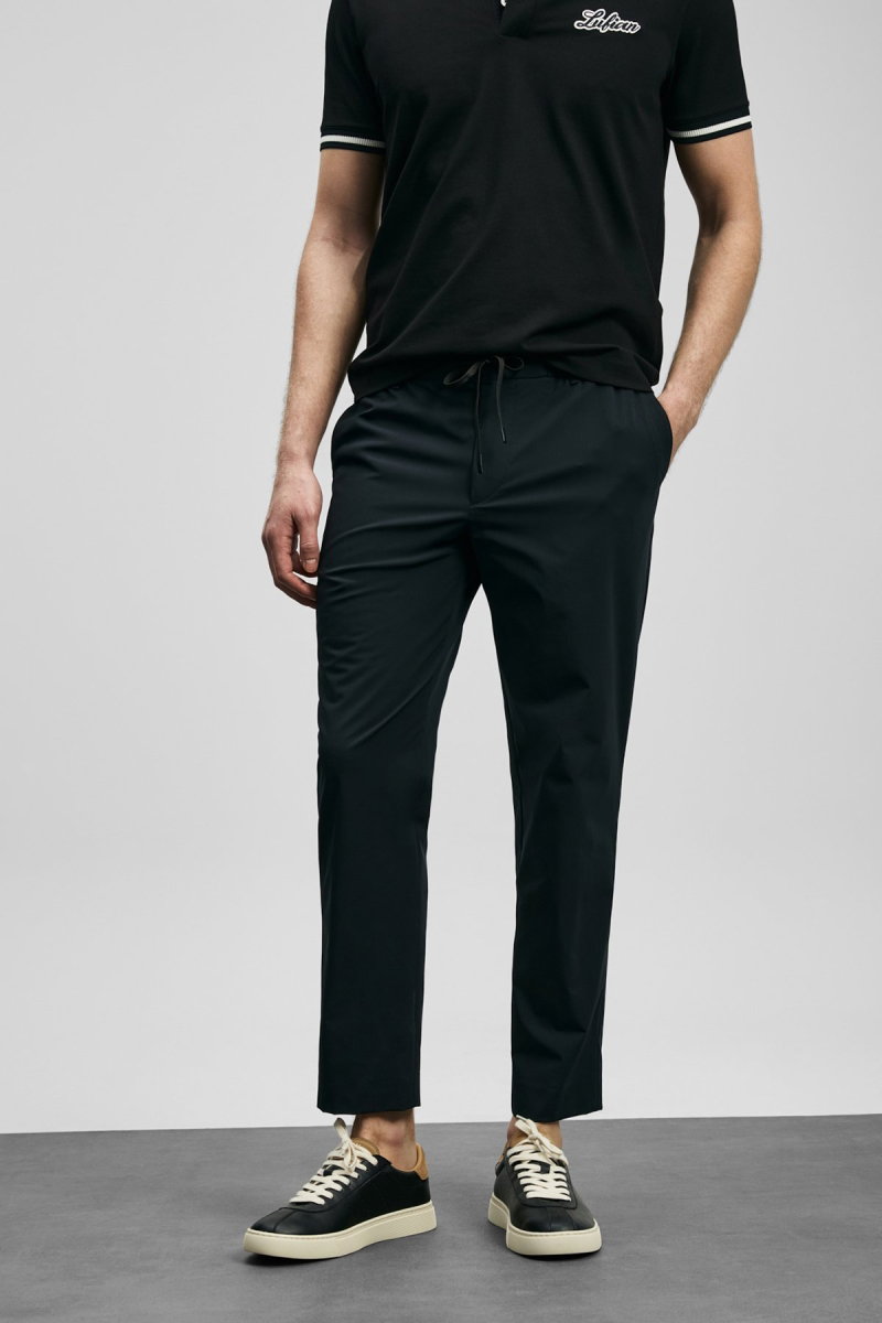 Lufian Erkek Eron Smart Chino Slim Fit Pantolon 111190360 Siyah - 2