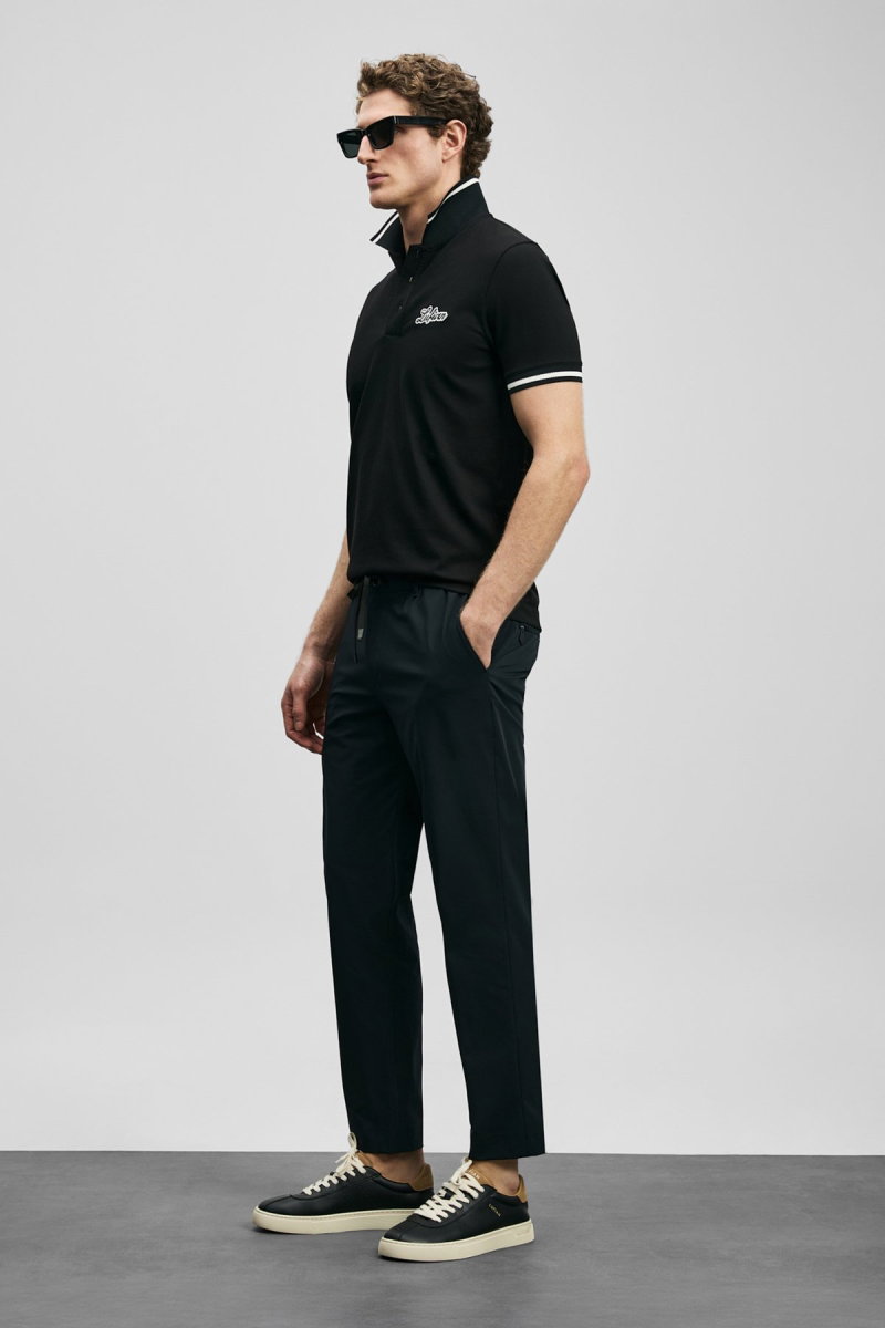 Lufian Erkek Eron Smart Chino Slim Fit Pantolon 111190360 Siyah - 3