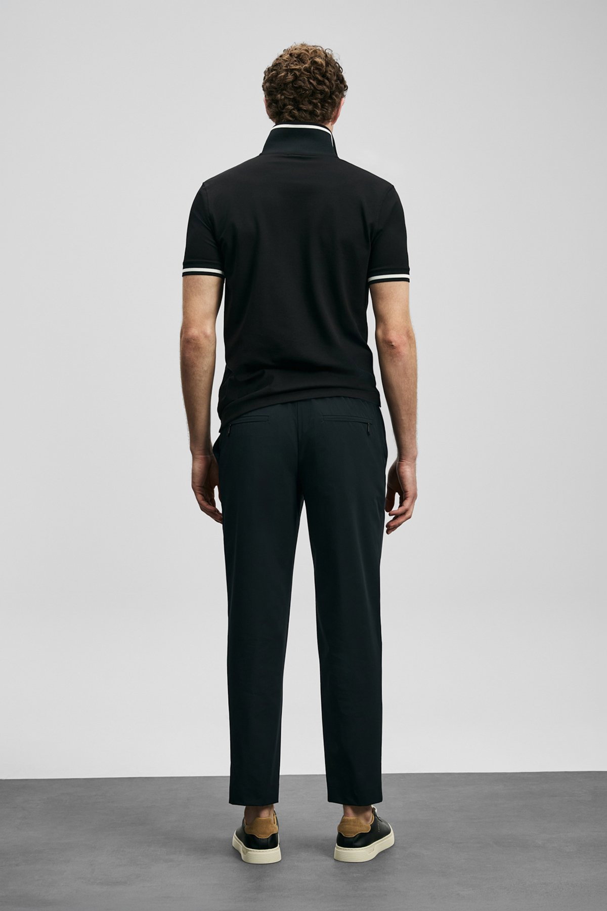 Lufian Erkek Eron Smart Chino Slim Fit Pantolon 111190360 Siyah - 4