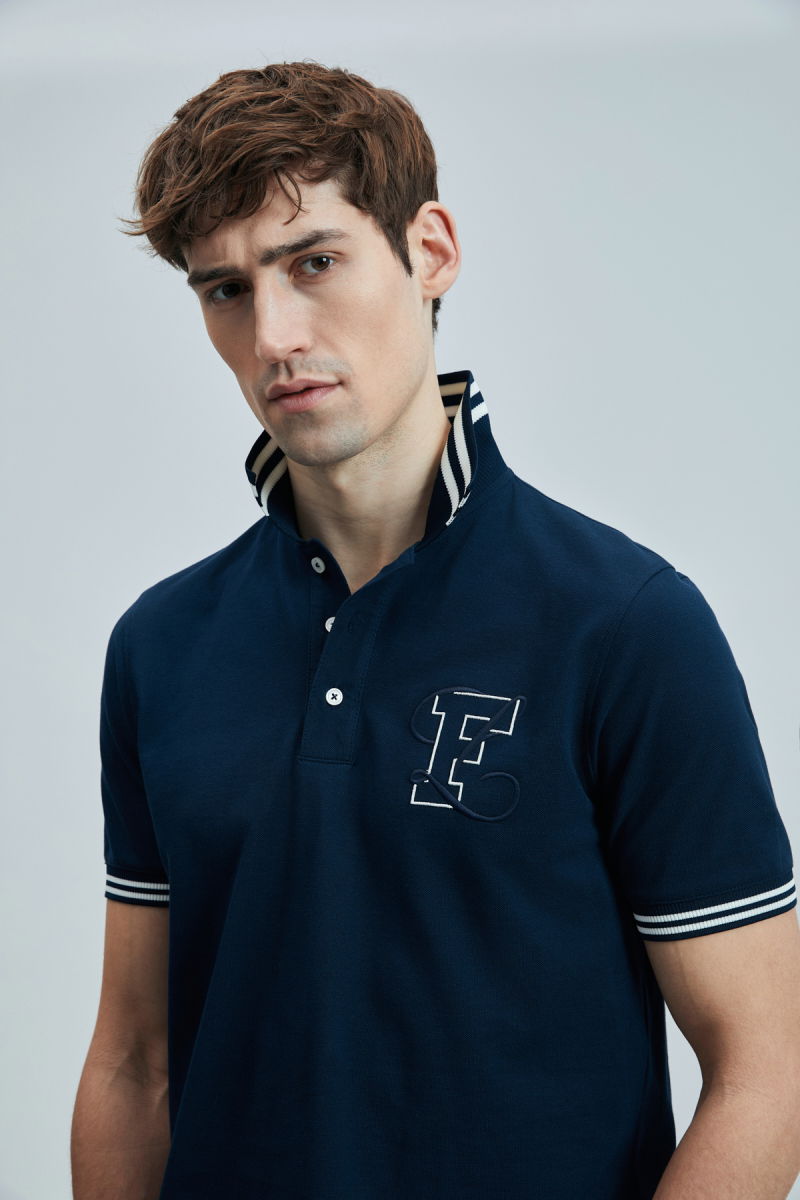 Lufian Erkek Everes Smart Polo T-Shirt 111040216 Lacivert - 3