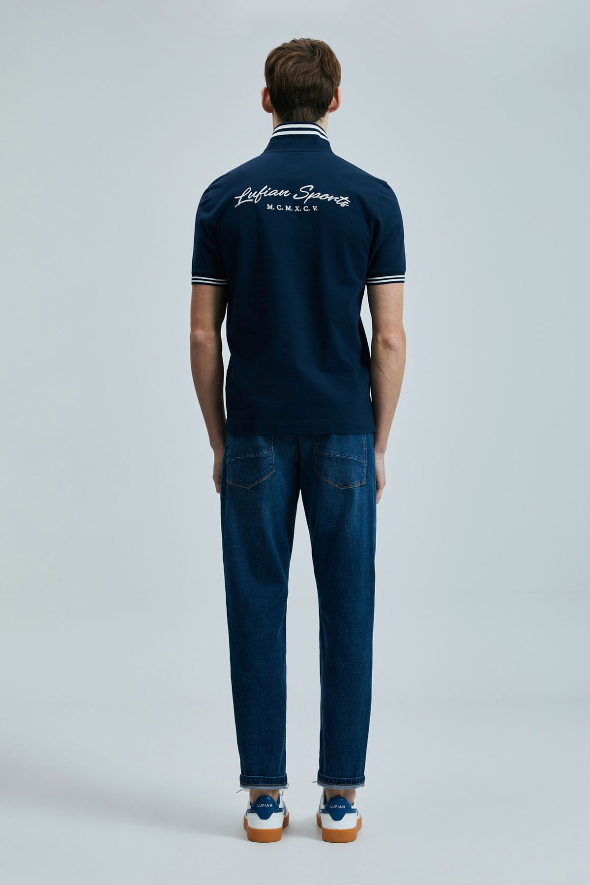 Lufian Erkek Everes Smart Polo T-Shirt 111040216 Lacivert - 4