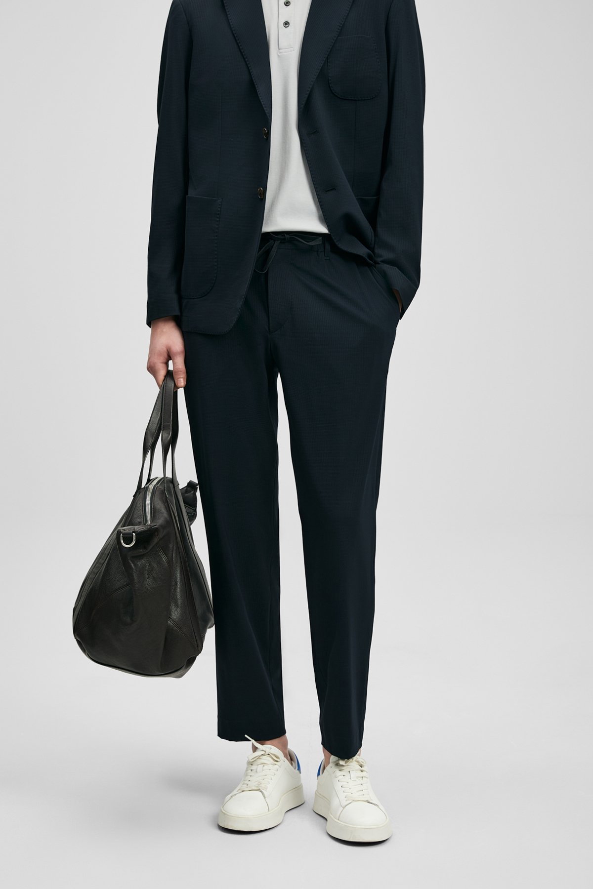 Lufian Erkek Evrıc Smart Slim Fit Chino Pantolon 111190361 Lacivert - 2