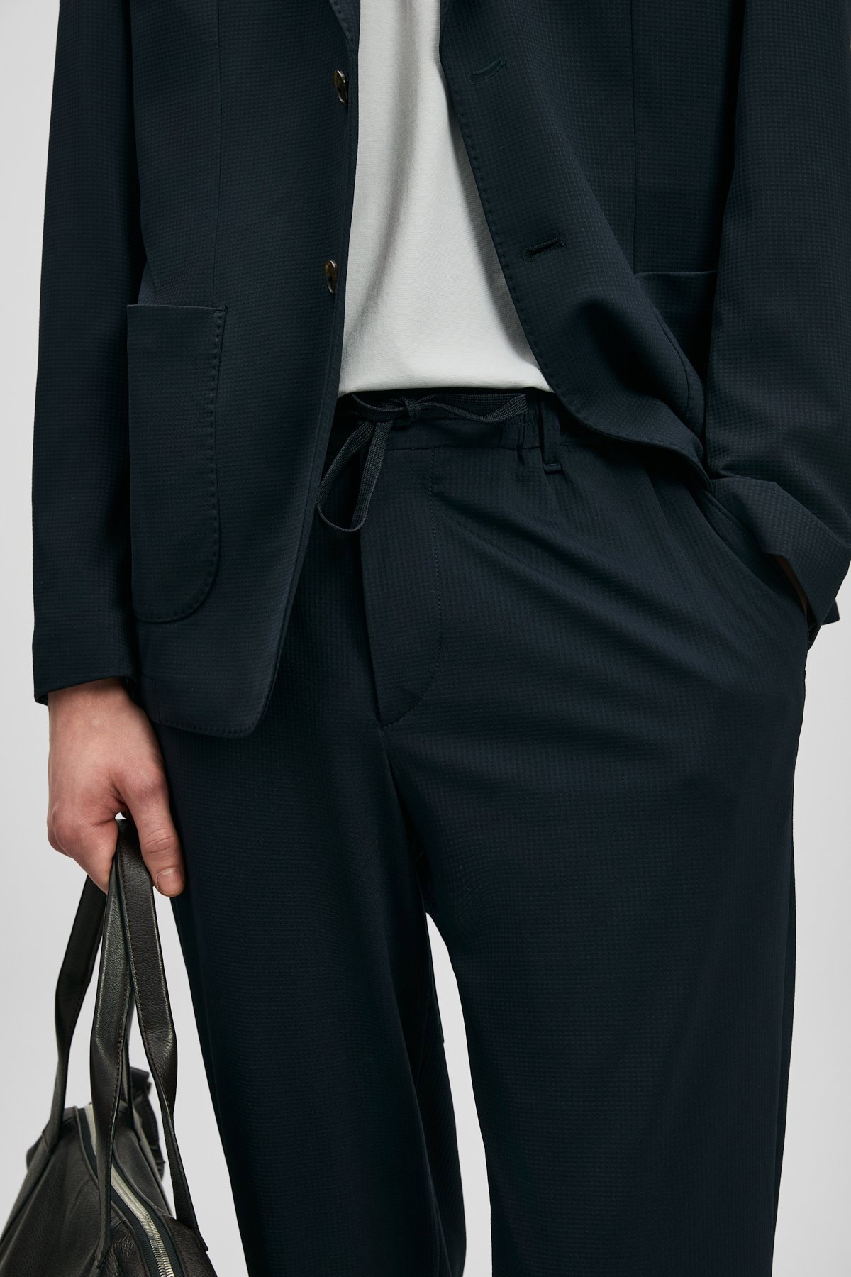 Lufian Erkek Evrıc Smart Slim Fit Chino Pantolon 111190361 Lacivert - 3