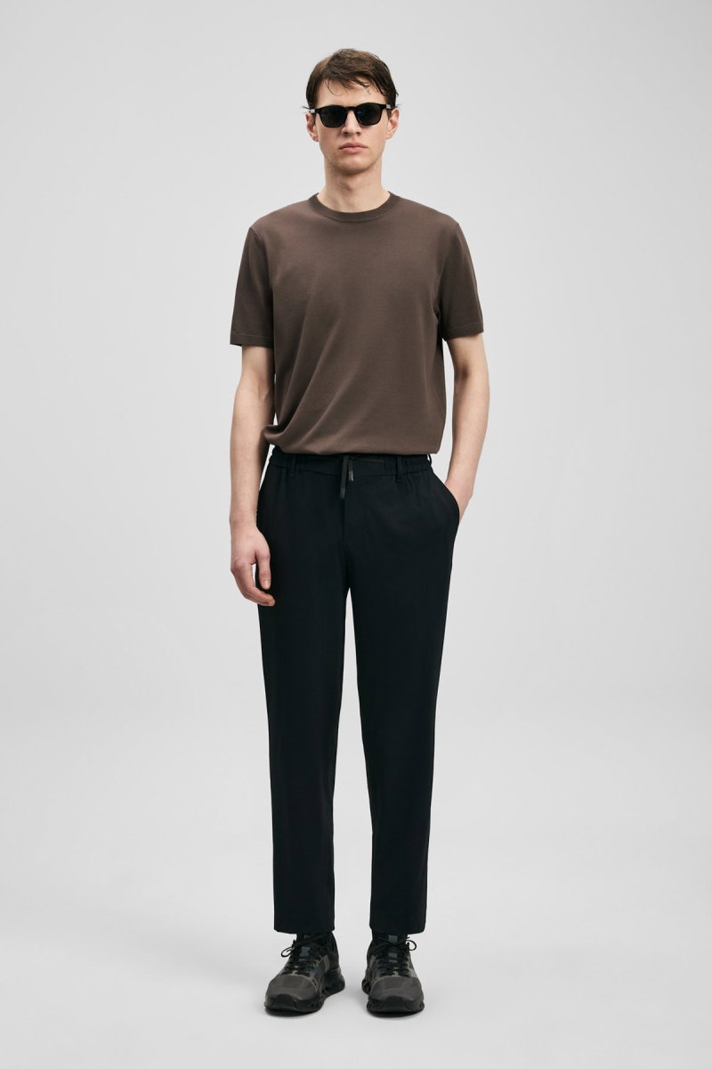 Lufian Erkek Evrıc Smart Slim Fit Chino Pantolon 111190361 Siyah - Lufian