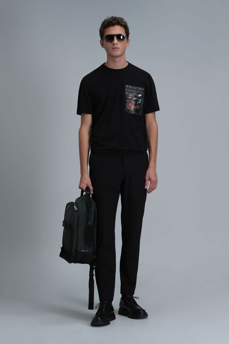 Lufian Erkek Exotıc Modern Grafik T-Shirt 111020202 Siyah - 2