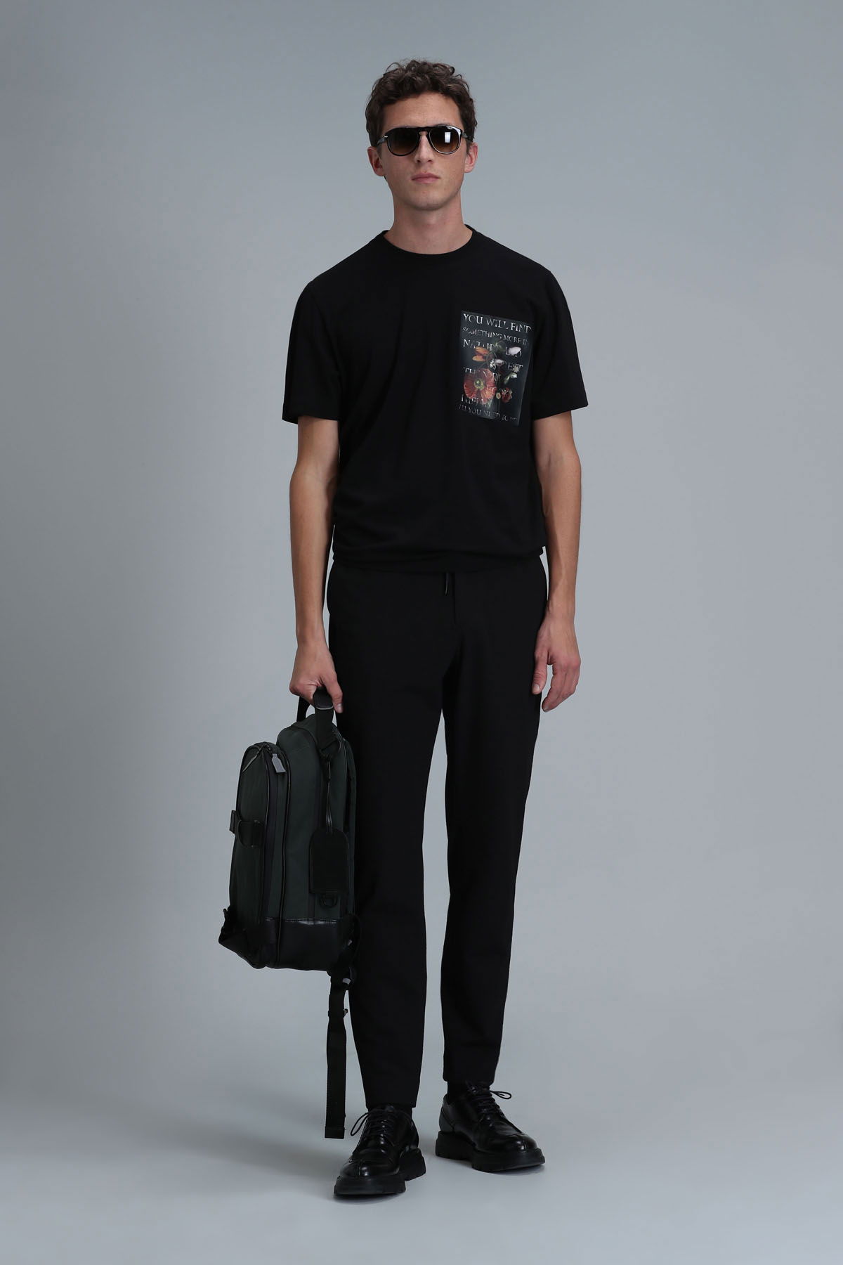 Lufian Erkek Exotıc Modern Grafik T-Shirt 111020202 Siyah - 2
