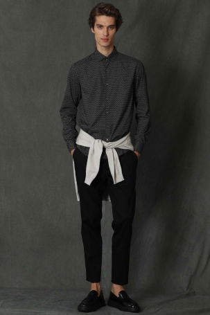 Lufian Erkek Felıx Basic Comfort Slim Fit Gömlek 627112010582 Siyah - 2