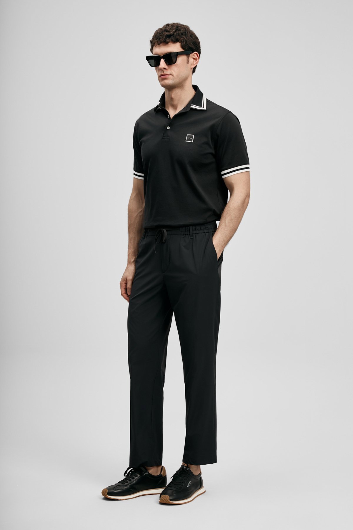 Lufian Erkek Fenrıc Smart Slim Fit Chino Pantolon 111190362 Siyah - 1