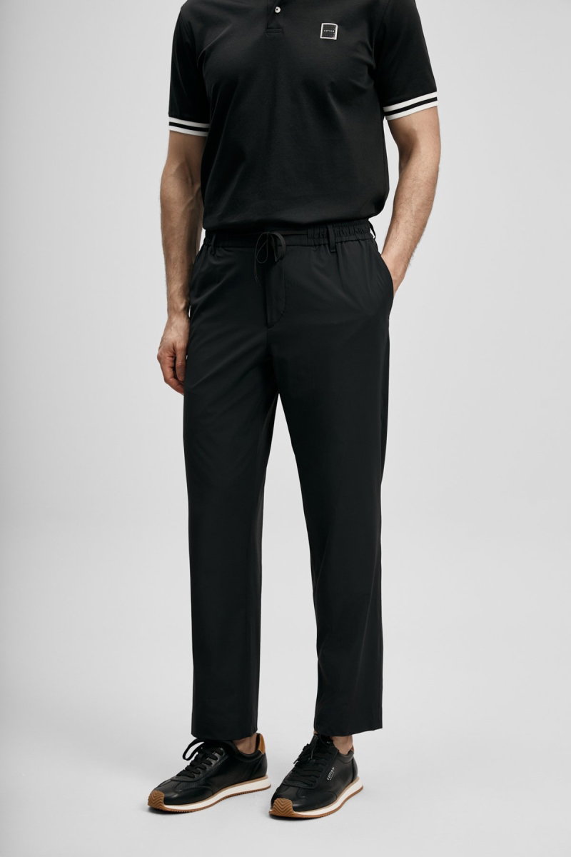 Lufian Erkek Fenrıc Smart Slim Fit Chino Pantolon 111190362 Siyah - 2
