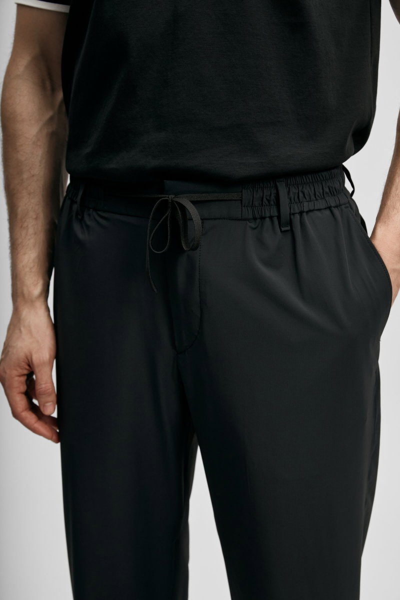 Lufian Erkek Fenrıc Smart Slim Fit Chino Pantolon 111190362 Siyah - 3