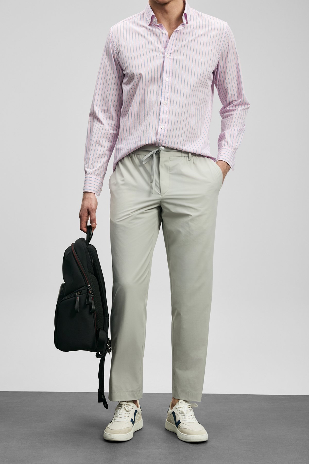 Lufian Erkek Fenrıc Smart Slim Fit Chino Pantolon 111190362 Taş - 2