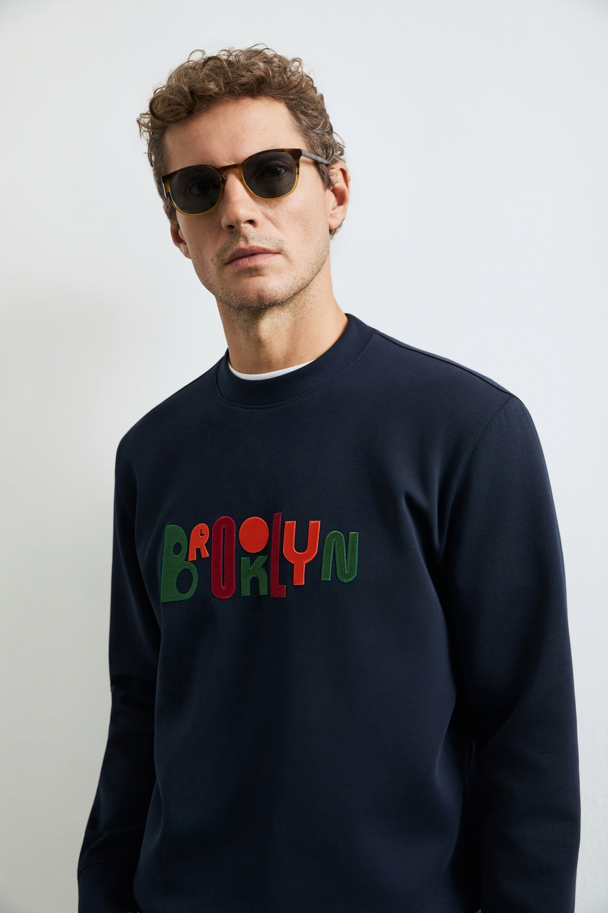 Lufian Erkek Fınn Sweatshirt 112030202 Lacivert - 3