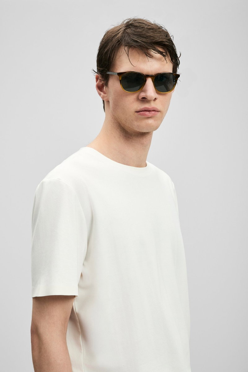 Lufian Erkek Fınto Modern Grafik T-Shirt 111020323 Beyaz - 2