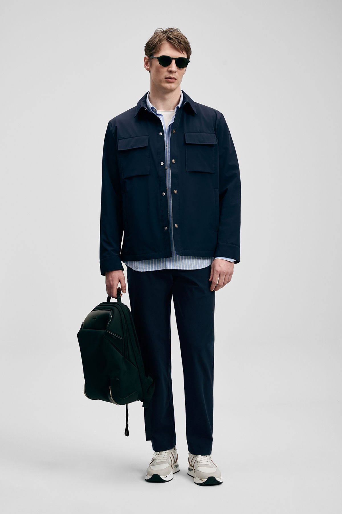 Lufian Erkek Flex Gömlek Ceket 111120072 Lacivert - 2