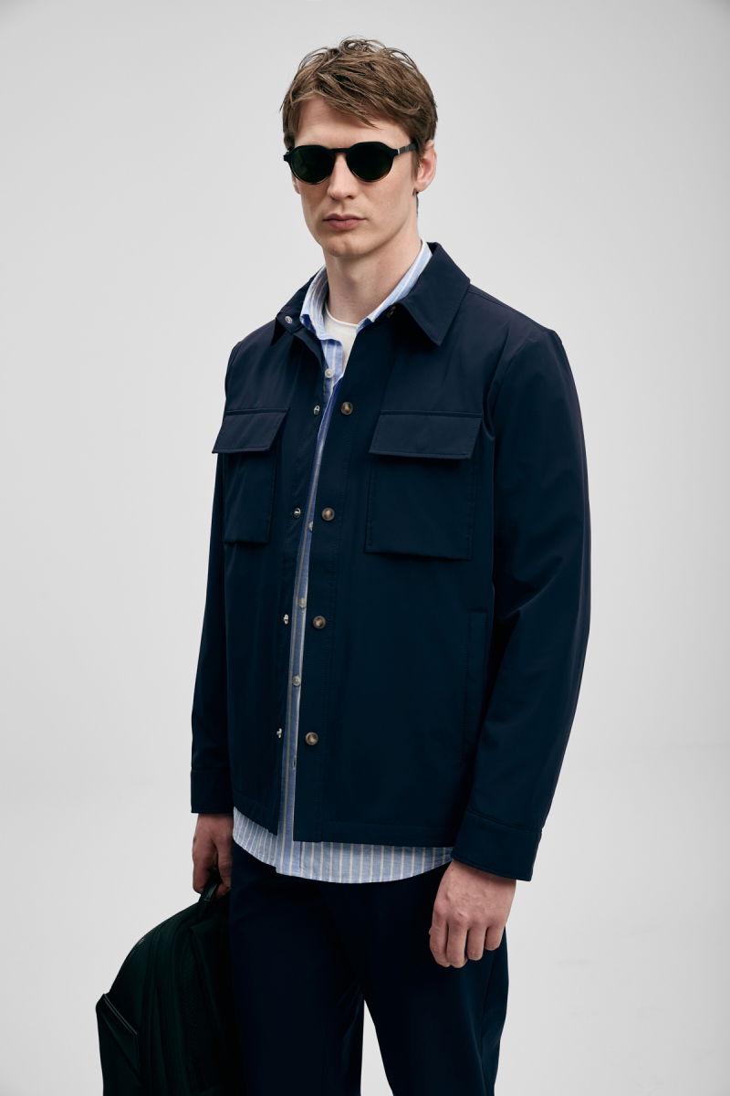 Lufian Erkek Flex Gömlek Ceket 111120072 Lacivert - 3