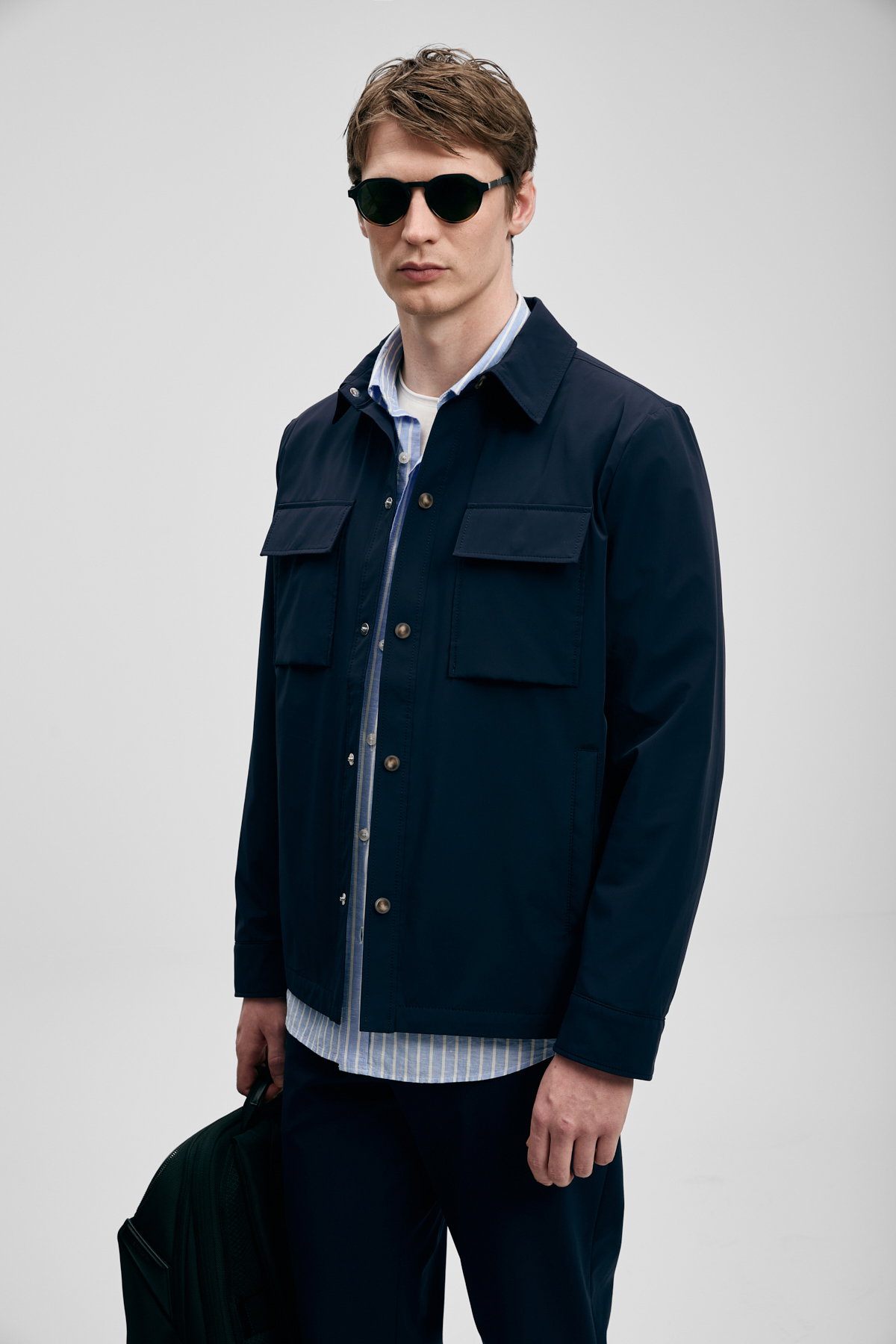 Lufian Erkek Flex Gömlek Ceket 111120072 Lacivert - 3