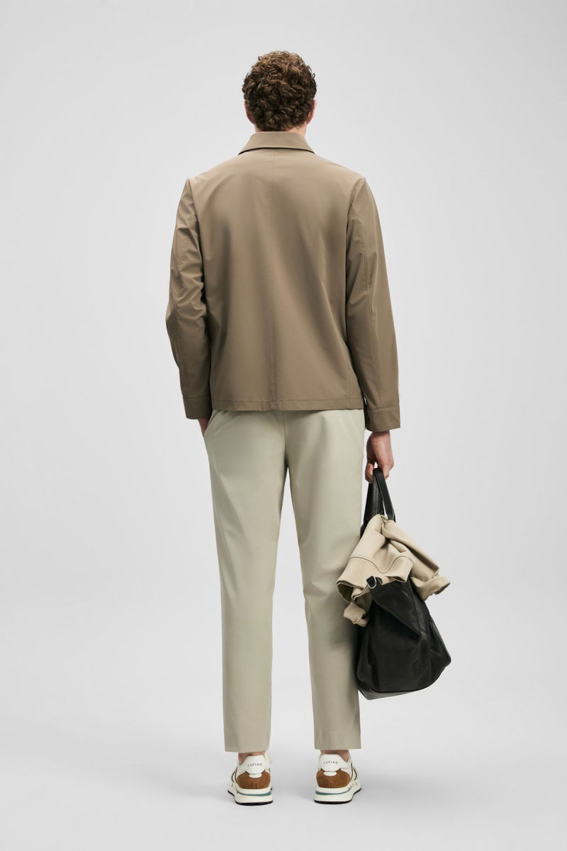 Lufian Erkek Flex Gömlek Ceket 111120072 Toprak - 4