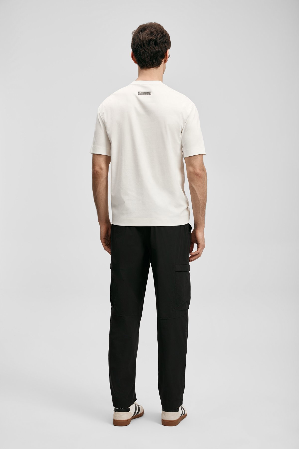 Lufian Erkek Frank Modern Grafik T-Shirt 111020284 Kırık Beyaz - 4