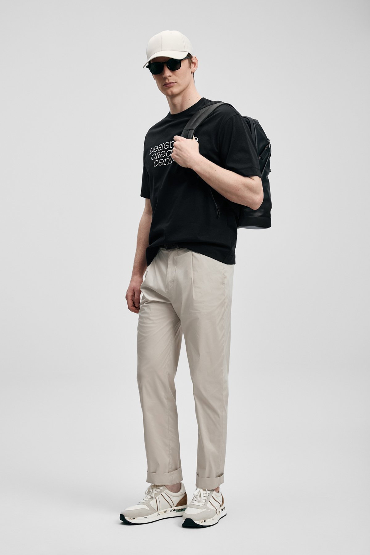 Lufian Erkek Frank Modern Grafik T-Shirt 111020284 Siyah - 1