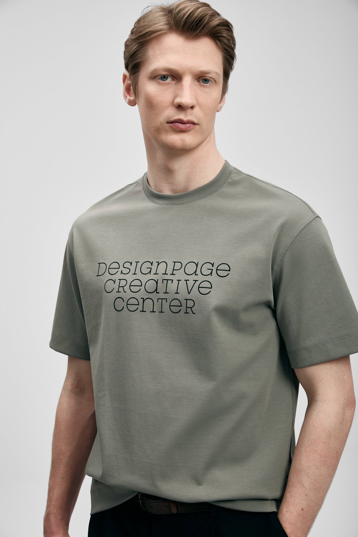 Lufian Erkek Frank Modern Grafik T-Shirt 111020284 Yeşil - 3
