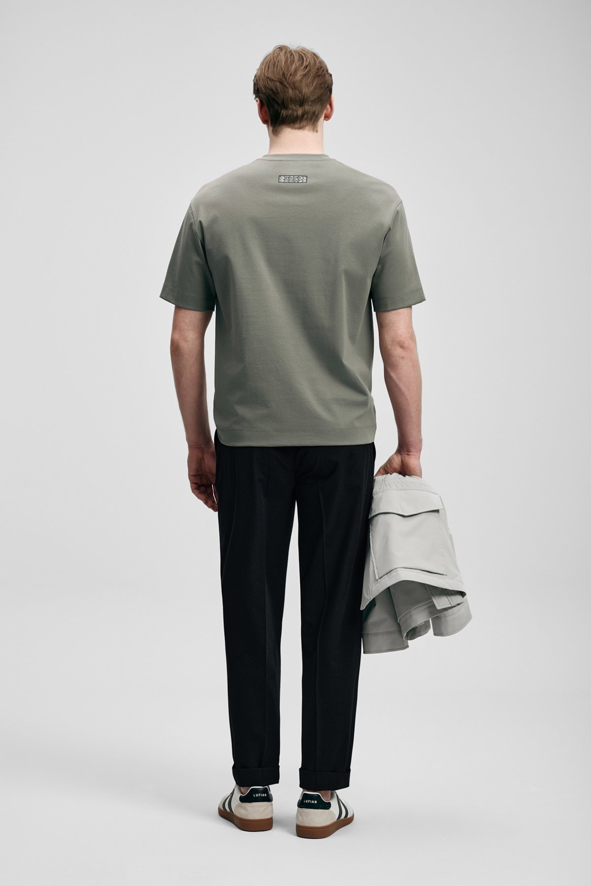 Lufian Erkek Frank Modern Grafik T-Shirt 111020284 Yeşil - 4