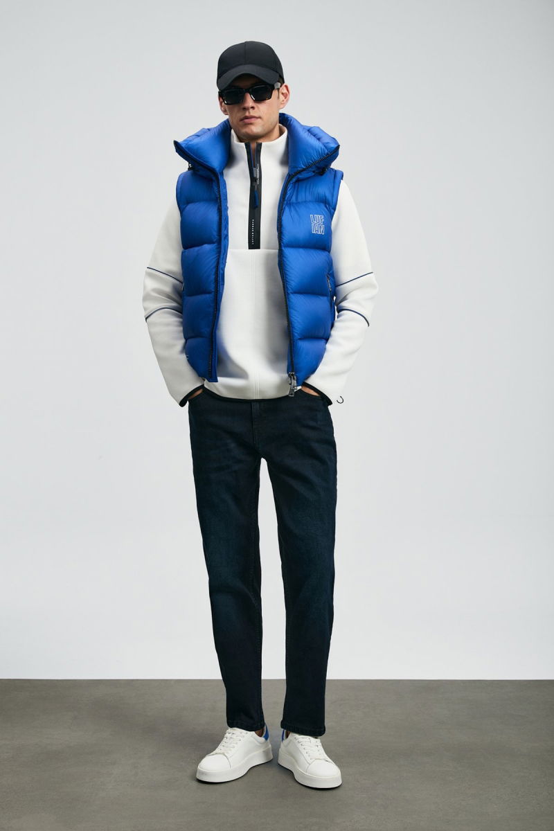Lufian Erkek Franz Straight Fit Spor Jean Pantolon 112200244 Mavi - 1