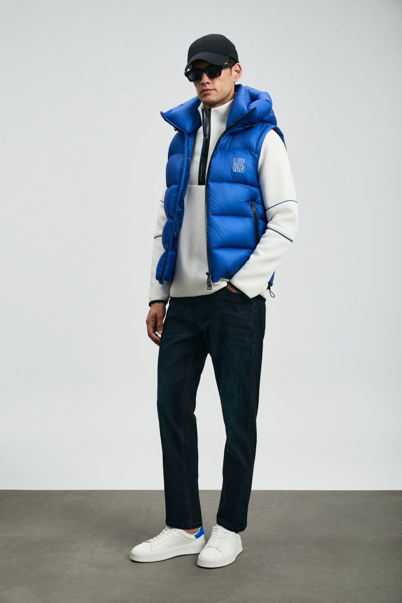 Lufian Erkek Franz Straight Fit Spor Jean Pantolon 112200244 Mavi - 3
