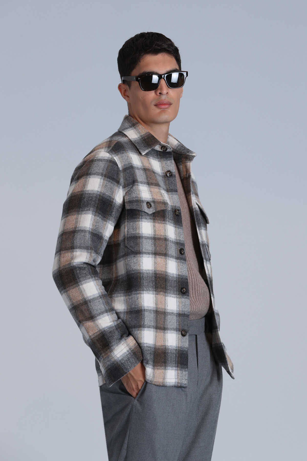 Lufian Erkek Fresher Basic Slim Fit Gömlek 112010658 Kum - 3
