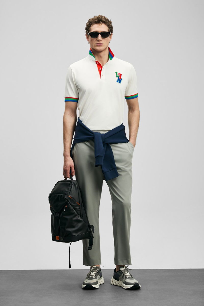 Lufian Erkek Fun Smart Polo T-Shirt 111040231 Kırık Beyaz - 2