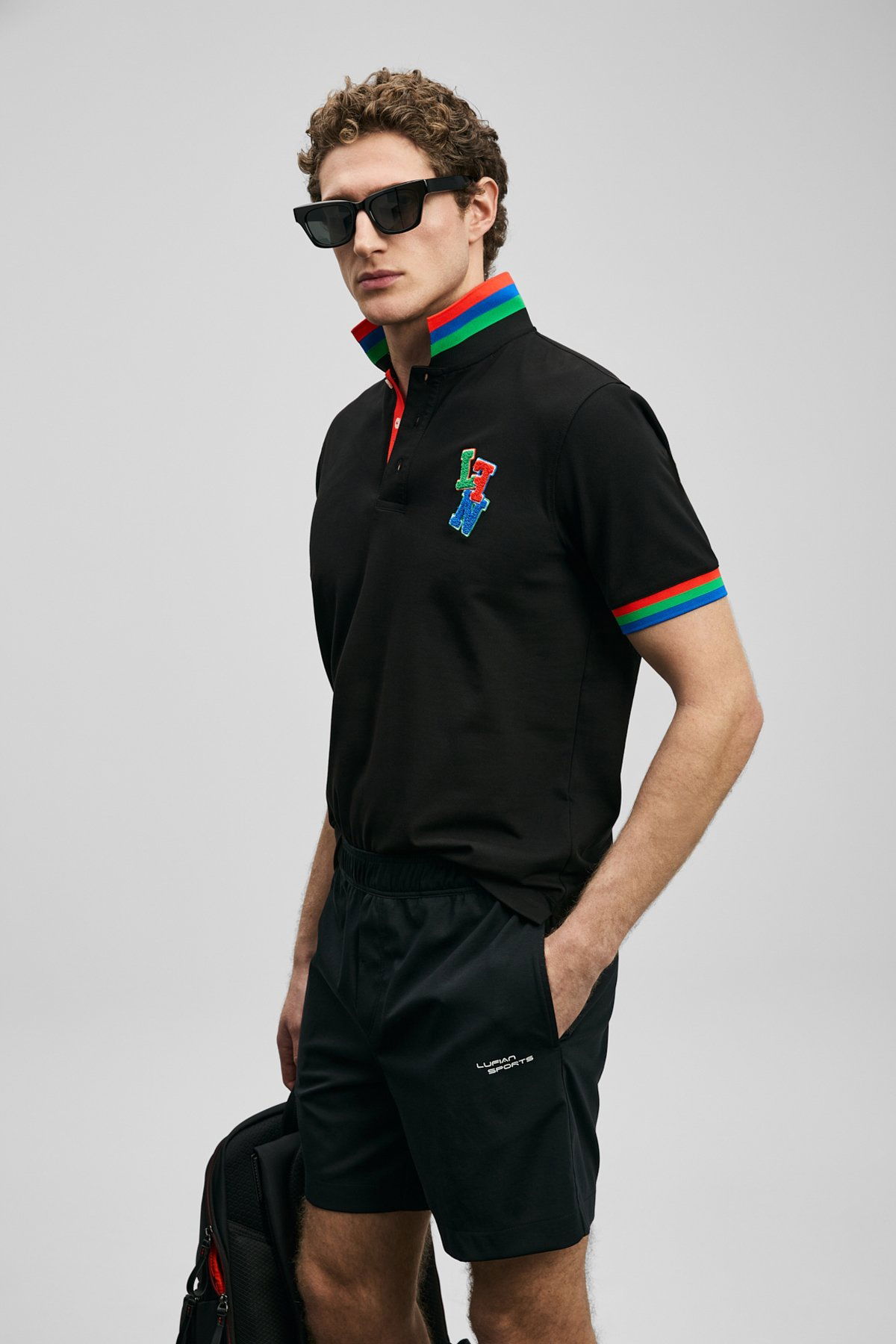 Lufian Erkek Fun Smart Polo T-Shirt 111040231 Siyah - 3