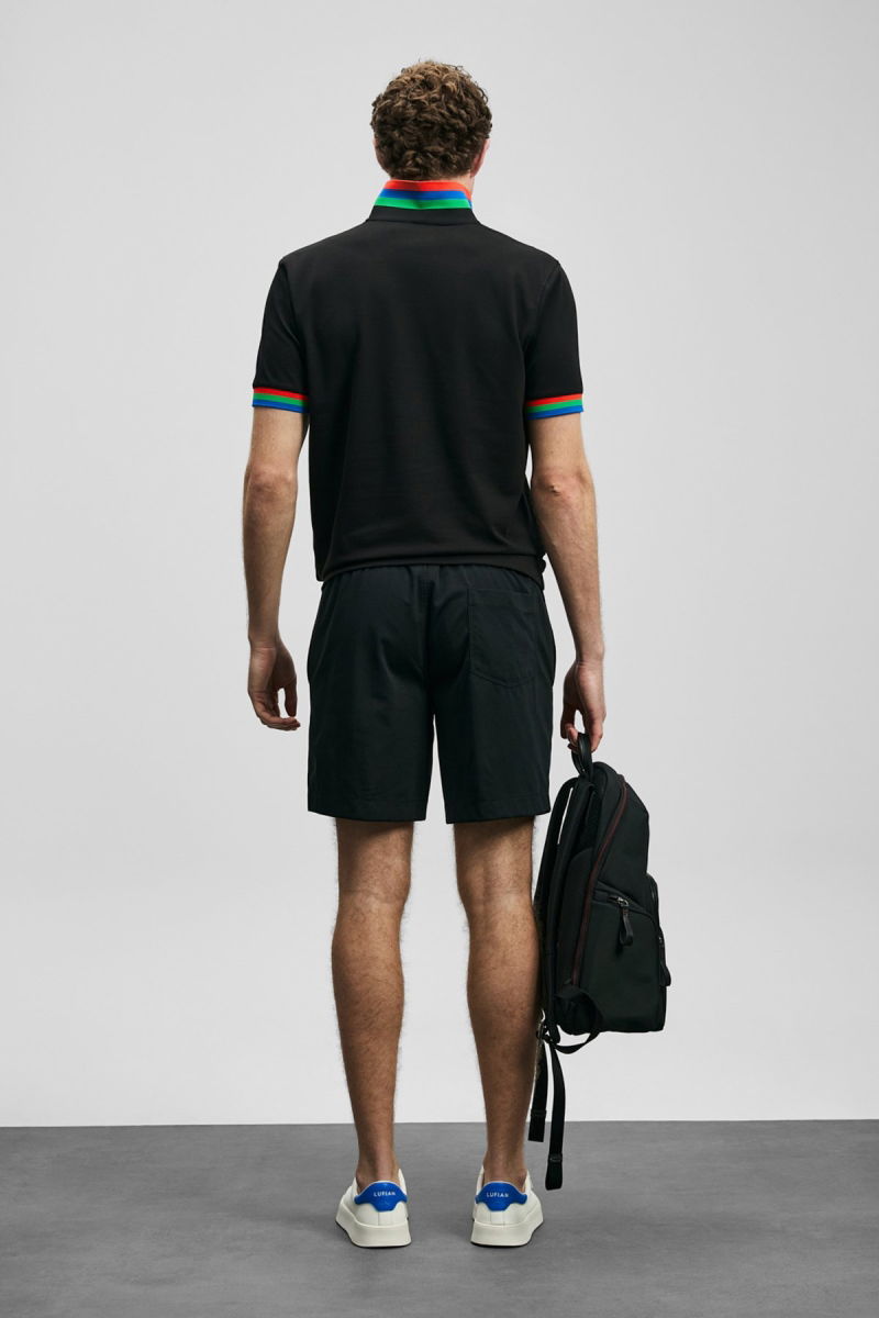 Lufian Erkek Fun Smart Polo T-Shirt 111040231 Siyah - 4