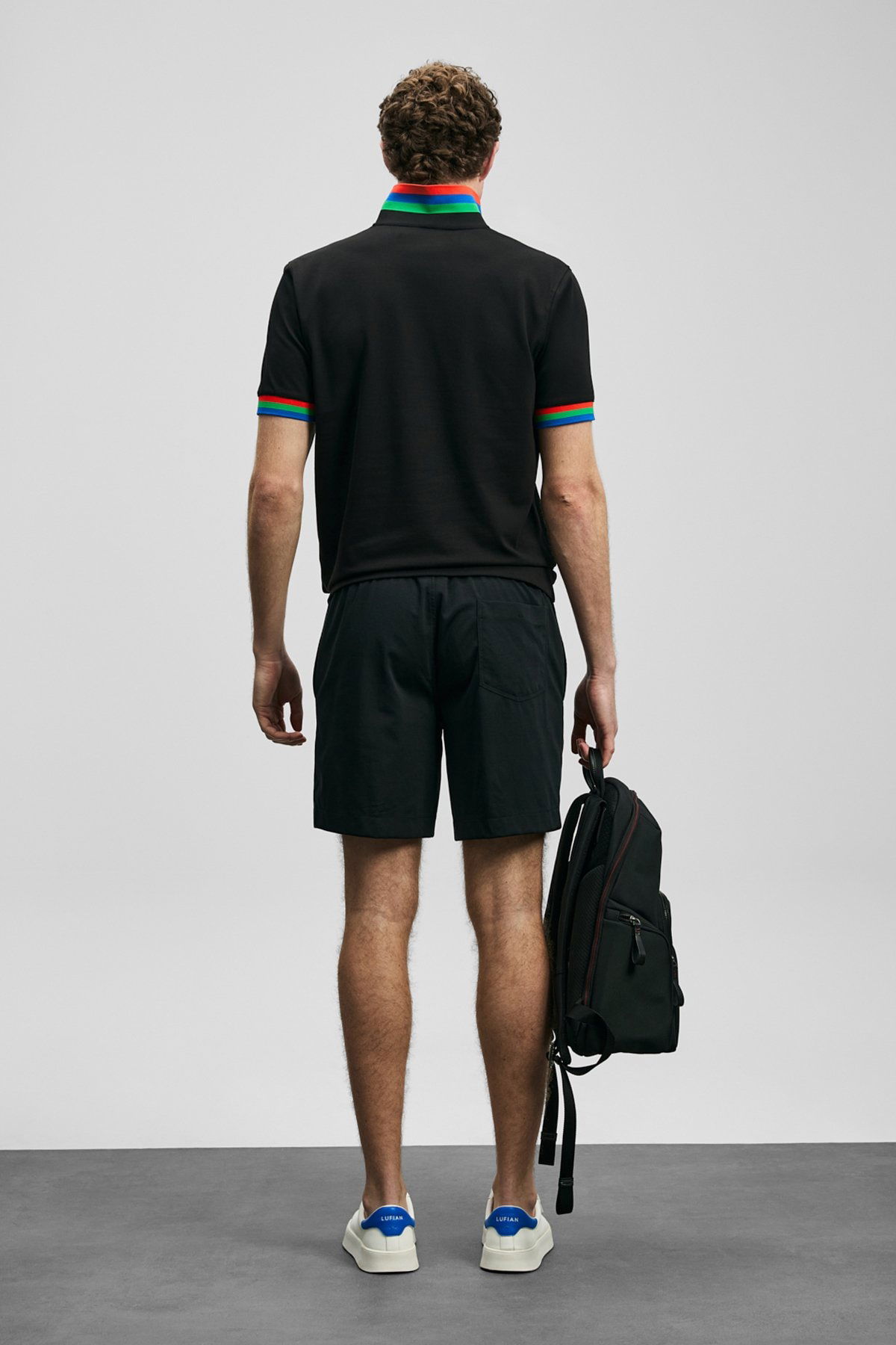Lufian Erkek Fun Smart Polo T-Shirt 111040231 Siyah - 4