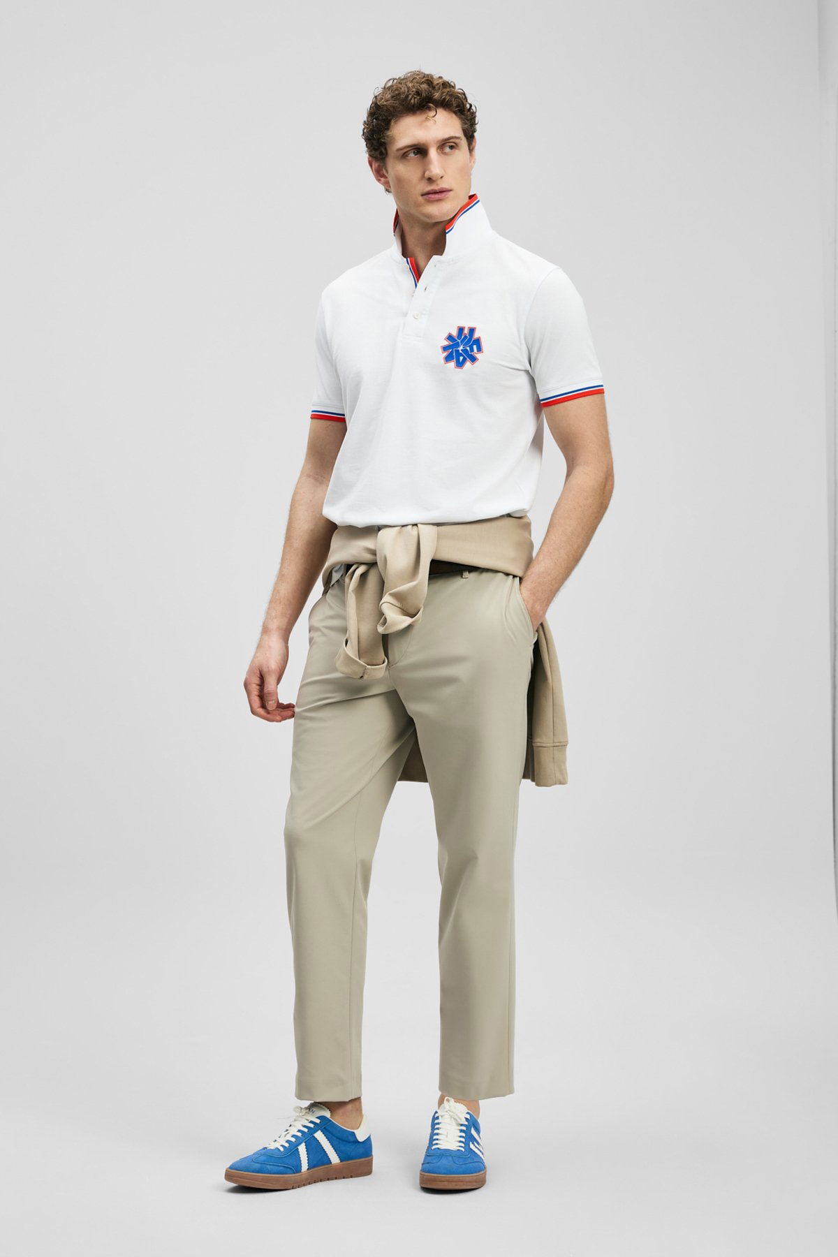 Lufian Erkek Gavın Smart Polo T-Shirt 111040244 Kırık Beyaz - 1