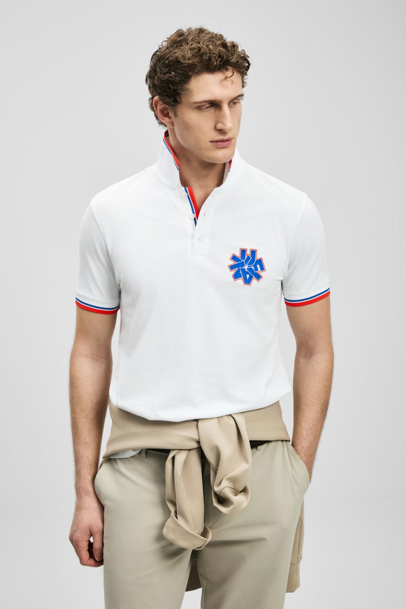 Lufian Erkek Gavın Smart Polo T-Shirt 111040244 Kırık Beyaz - 3