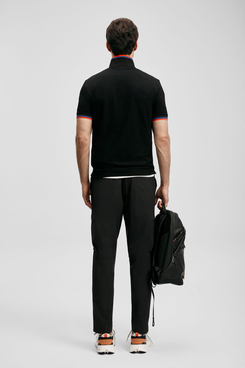 Lufian Erkek Gavın Smart Polo T-Shirt 111040244 Siyah - 4