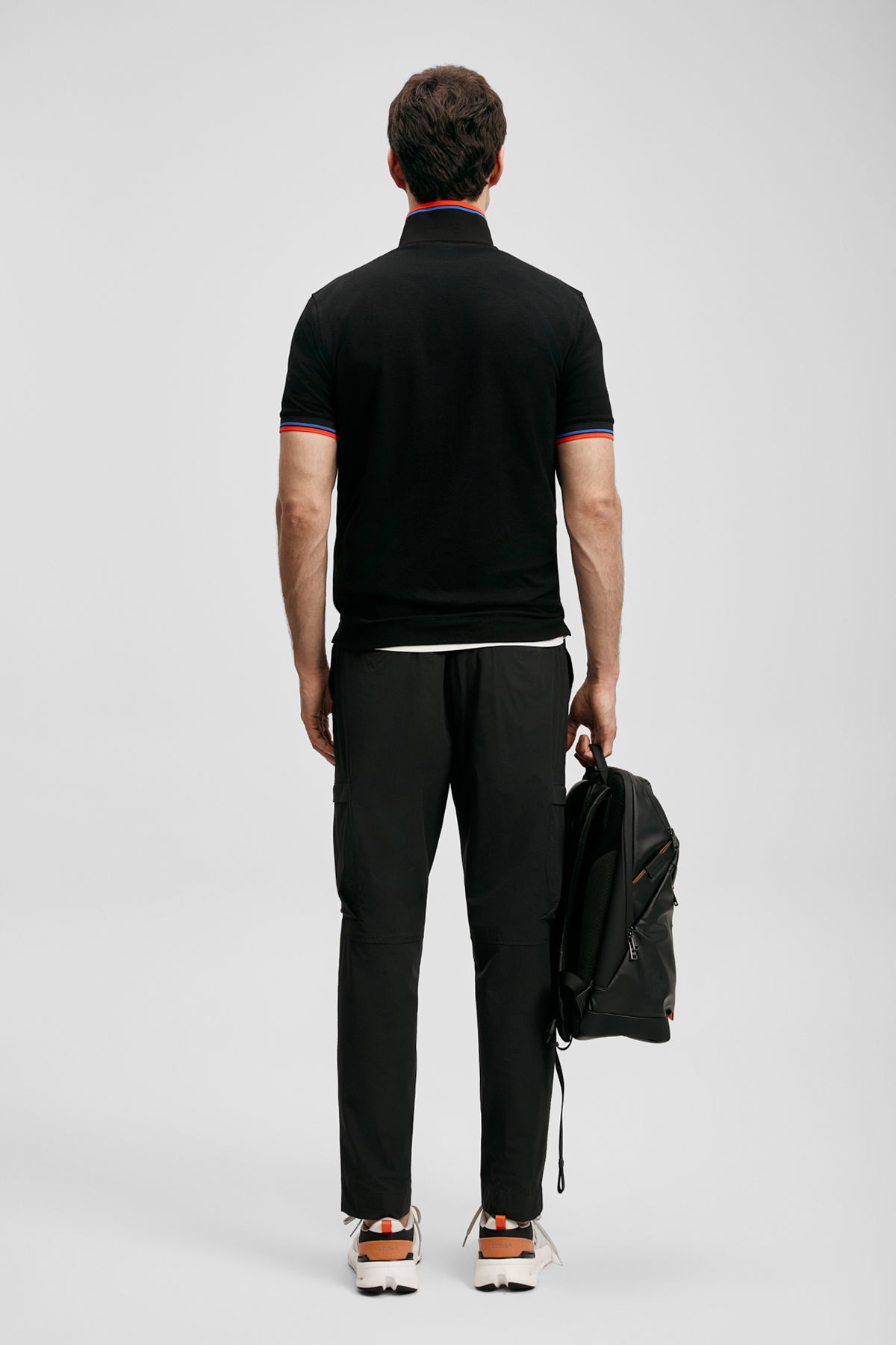 Lufian Erkek Gavın Smart Polo T-Shirt 111040244 Siyah - 4