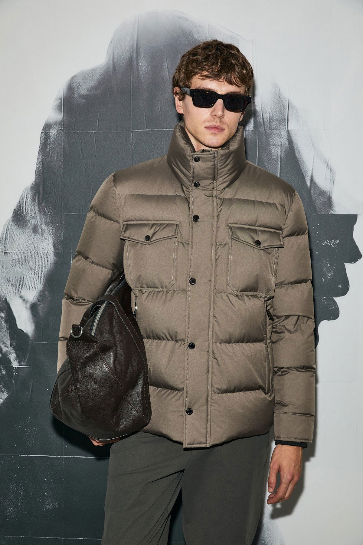 Lufian Erkek Genıous Kaz Tüyü Mont 112120258 Toprak - 1