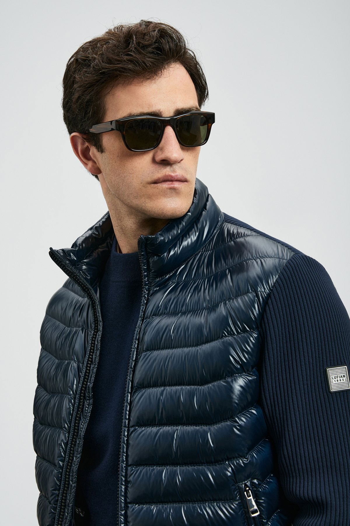 Lufian Erkek Glenn Kaz Tüyü Mont 112120243 Lacivert - 3